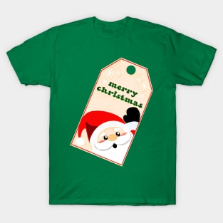 Merry Christmas From Santa Gift Tag T-Shirt